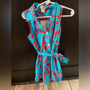3t j crew crawfish dress nwt